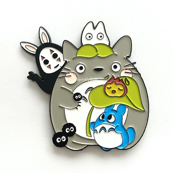 pricklyfinds Jewelry - 8/$40 Studio Ghibli Mashup Totoro No Face Soot Sprites Calcifer Enamel Pin